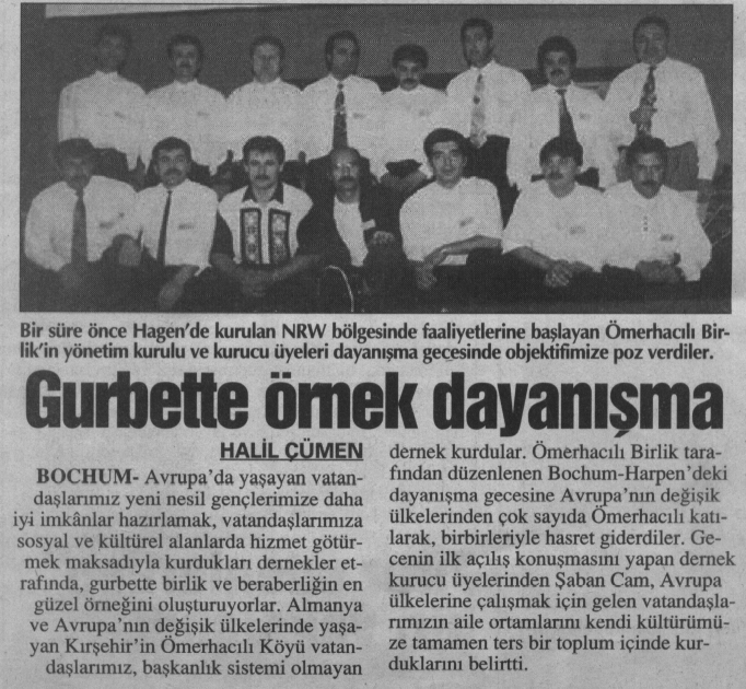 Ömerhacılı Avrupa Basından Haberler
